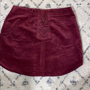 Maroon skirt